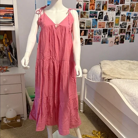 Zara | Dresses | Zara Pink Maxi Dress | Poshmark